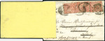 Stamp of Switzerland / Schweiz » Nachportomarken (Auslandsbriefe) GROSSBRITANNIEN - ITALIEN: 1864 Kuvert