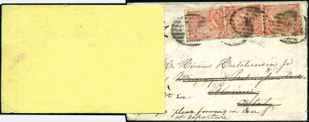 Stamp of Switzerland / Schweiz » Nachportomarken (Auslandsbriefe) GROSSBRITANNIEN - ITALIEN: 1864 Kuvert