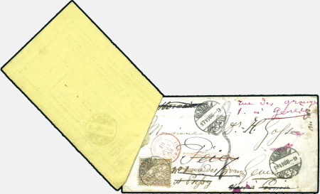 Stamp of Switzerland / Schweiz » Nachportomarken (Auslandsbriefe) FRANKREICH (ZUTAXIERUNGSFORMULAR no.202)