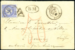 Stamp of Switzerland / Schweiz » Nachportomarken (Auslandsbriefe) FRANKREICH: 1880 Kleinformatiges unfrankiertes Kuvert