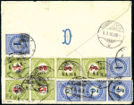 Stamp of Switzerland / Schweiz » Nachportomarken (Auslandsbriefe) GROSSBRITANNIEN: 1896 Unterfrankierter Brief