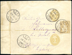 Stamp of Switzerland / Schweiz » Ganzsachen » Streifbänder 1875 2C olivbraun