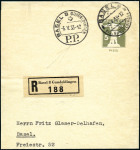 Stamp of Switzerland / Schweiz » Ganzsachen » Streifbänder 1930 Tellknabe 5C hellolivgrün