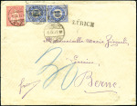 Stamp of Switzerland / Schweiz » Nachportomarken (Inlandsbriefe) 1879 Unterfrankierter Bahnpostbrief der 2. Gewichtsstufe