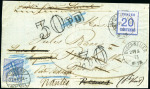 Stamp of Switzerland / Schweiz » Preussisch-Französischer Krieg 1871 (27. Mai) 30C ultramarin auf Briefvorderseite