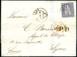 Stamp of Switzerland / Schweiz » Preussisch-Französischer Krieg 1870 (20. Dez.) 30C ultramarin auf Faltbrief