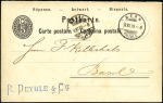 Stamp of Switzerland / Schweiz » Ganzsachen » Postkarten 1879 5C schwarz, Antwortteil von Bern (8 XI 79)