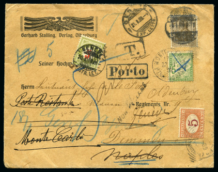 Stamp of Switzerland / Schweiz » Sammlungen 1878-1944 Nachportobelege aus Deutschland