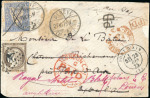 Stamp of Switzerland / Schweiz » Sitzende Helvetia Gezaehnt » Destinationen Redirected Combination Usage with France