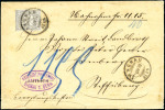 Stamp of Switzerland / Schweiz » Sitzende Helvetia Gezaehnt » Briefmarken 1867-1878 40C grau, weisses Papier, entwertet LUZERN 22 NOV 80