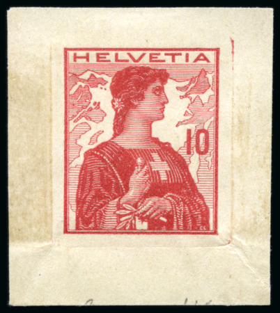 Stamp of Switzerland / Schweiz 1909 Helvetia Brustbild II