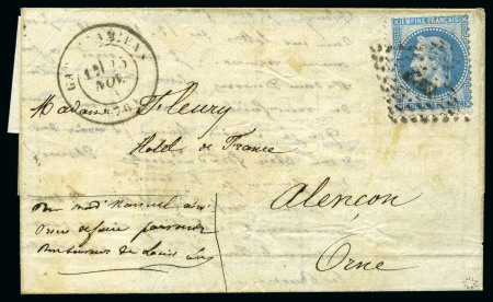 Stamp of France » Guerre de 1870-1871 Pli confié de l'Archimède