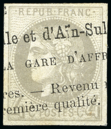 Stamp of France 1870 4c Bordeaux obl. Typographique
