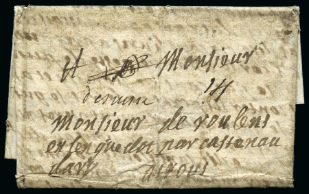 Stamp of Switzerland / Schweiz » Vorphilatelie 1698 (29 Oktober) Faltbrief mit Inhalt