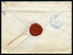Stamp of Palestine and Holy Land » Palestine French Levant Offices CONSTANTINOPLE Lettre pour Paris