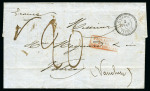 Stamp of Palestine and Holy Land » Palestine French Levant Offices GALLIPOLI Lettre datée Andrinople 22 aout 1853