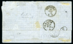 Stamp of Palestine and Holy Land » Palestine French Levant Offices RODOSTO Lettre postée à Rodosto pour Venise