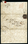 Stamp of Switzerland / Schweiz » Vorphilatelie 1841 (19. Mai) Farbiger Einblattbrief aus Genf