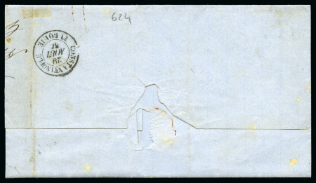 Stamp of Palestine and Holy Land » Palestine French Levant Offices SAMSOUN PC 4013 sur 20c +80c Empire ND (touchés)