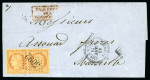 Stamp of Palestine and Holy Land » Palestine French Levant Offices MERSINA Lettre pour Marseille postée à Mersina