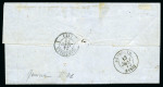 Stamp of Palestine and Holy Land » Palestine French Levant Offices MERSINA Lettre pour Marseille postée à Mersina
