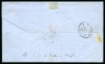 Stamp of Palestine and Holy Land » Palestine French Levant Offices ALEP Lettre affranchie à 1F50 pour Marseille