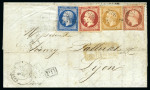 Stamp of Palestine and Holy Land » Palestine French Levant Offices BEYROUTH Lettre datée Le Krey 08.12.1857 pour Lyon
