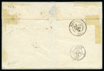 Stamp of Palestine and Holy Land » Palestine French Levant Offices BEYROUTH Lot de deux lettres et un devant