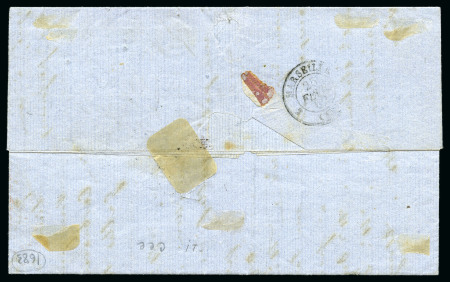 Stamp of Palestine and Holy Land » Palestine French Levant Offices ALEXANDRIE Lettre pour Marseille avec deux 5c +40c