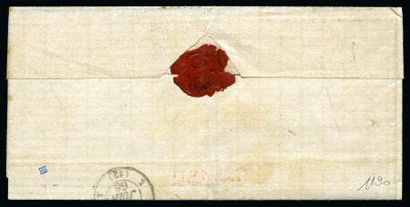 Stamp of Palestine and Holy Land » Palestine French Levant Offices ALEXANDRIE Lettre pour Marseille avec 40c Empire