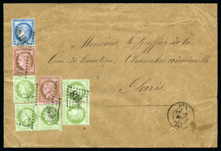 Stamp of France 1875 Lettre de Gex, Ain pour Paris