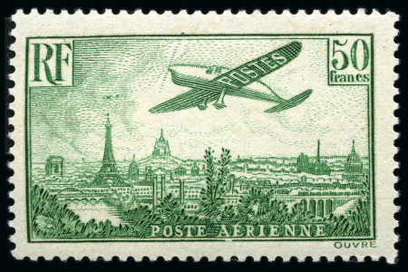 Stamp of France » Poste Aérienne 1936 Vue de Paris, série complète de 7 timbres
