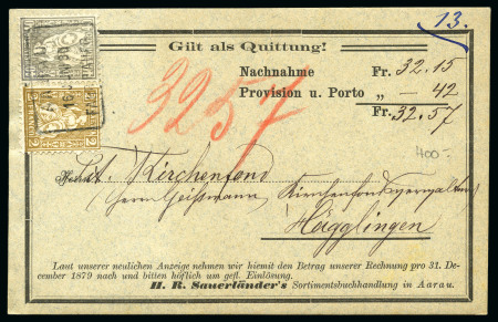 Stamp of Switzerland / Schweiz » Sitzende Helvetia Gezaehnt » Frankaturen Hochintressante Sammlung Sitzende Helvetia
