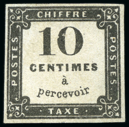 Stamp of France » Timbres-Taxe 1859 Taxe 10c Lithographié