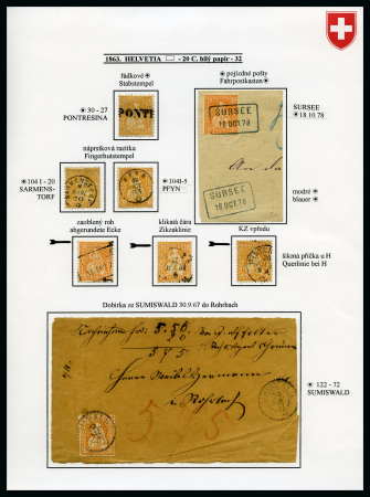 Stamp of Switzerland / Schweiz 1862-1963 Reichhaltige Sammlung Schweiz