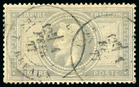 Stamp of France 5F violet-gris, obl. càd Lyon Terreaux 1er février