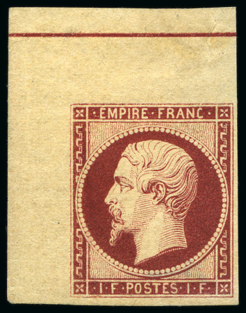 Stamp of France 1F carmin Empire non dentelé