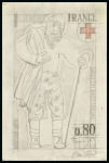 Stamp of France 1977 CROIX-ROUGE, Santons de Provence