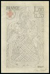 Stamp of France 1977 CROIX-ROUGE, Santons de Provence