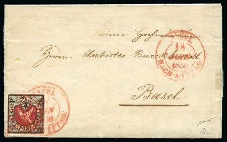 Stamp of Switzerland / Schweiz » Kantonalmarken » Basel Basler Taube mit wunderschönen Farben und Reliefdruck
