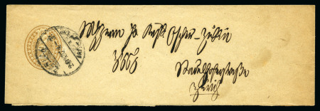 Stamp of Switzerland / Schweiz 1871-97, Sammlung mit 25 Streifbändern