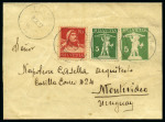 Stamp of Switzerland / Schweiz 1907-28, Tellknabe und Tellbrustbild Streifbänder