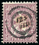 Stamp of Switzerland / Schweiz 1862-1906, Partie Marken und Briefe