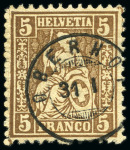 Stamp of Switzerland / Schweiz 1862-1906, Partie Marken und Briefe