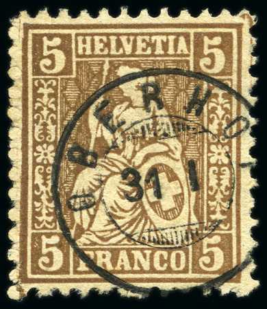 Stamp of Switzerland / Schweiz 1862-1906, Partie Marken und Briefe