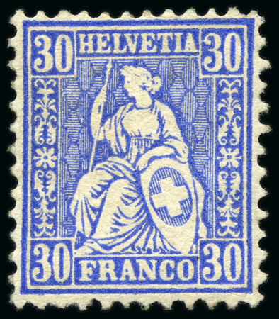 Stamp of Switzerland / Schweiz » Sitzende Helvetia Gezaehnt » Briefmarken 1867-1878 Kl. Partie gebrauchte und ungebrauchte Marken