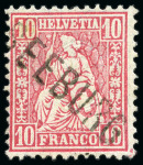 Stamp of Switzerland / Schweiz » Sitzende Helvetia Gezaehnt » Briefmarken 1867-1878 Kl. Partie gebrauchte und ungebrauchte Marken