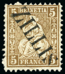 Stamp of Switzerland / Schweiz » Sitzende Helvetia Gezaehnt » Briefmarken 1867-1878 Kl. Partie gebrauchte und ungebrauchte Marken