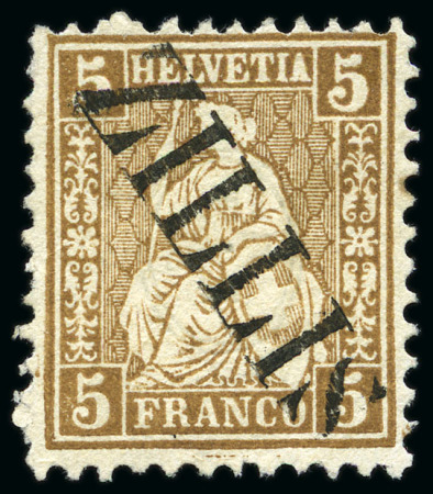 Stamp of Switzerland / Schweiz » Sitzende Helvetia Gezaehnt » Briefmarken 1867-1878 Kl. Partie gebrauchte und ungebrauchte Marken