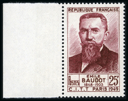 Stamp of France 1949 Erreur de date 1848 au lieu de 1845